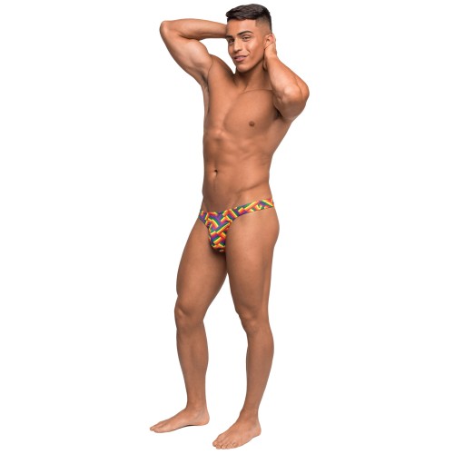 Pride Fest Contoured Pouch Bong Thong - Comfortable and Colorful