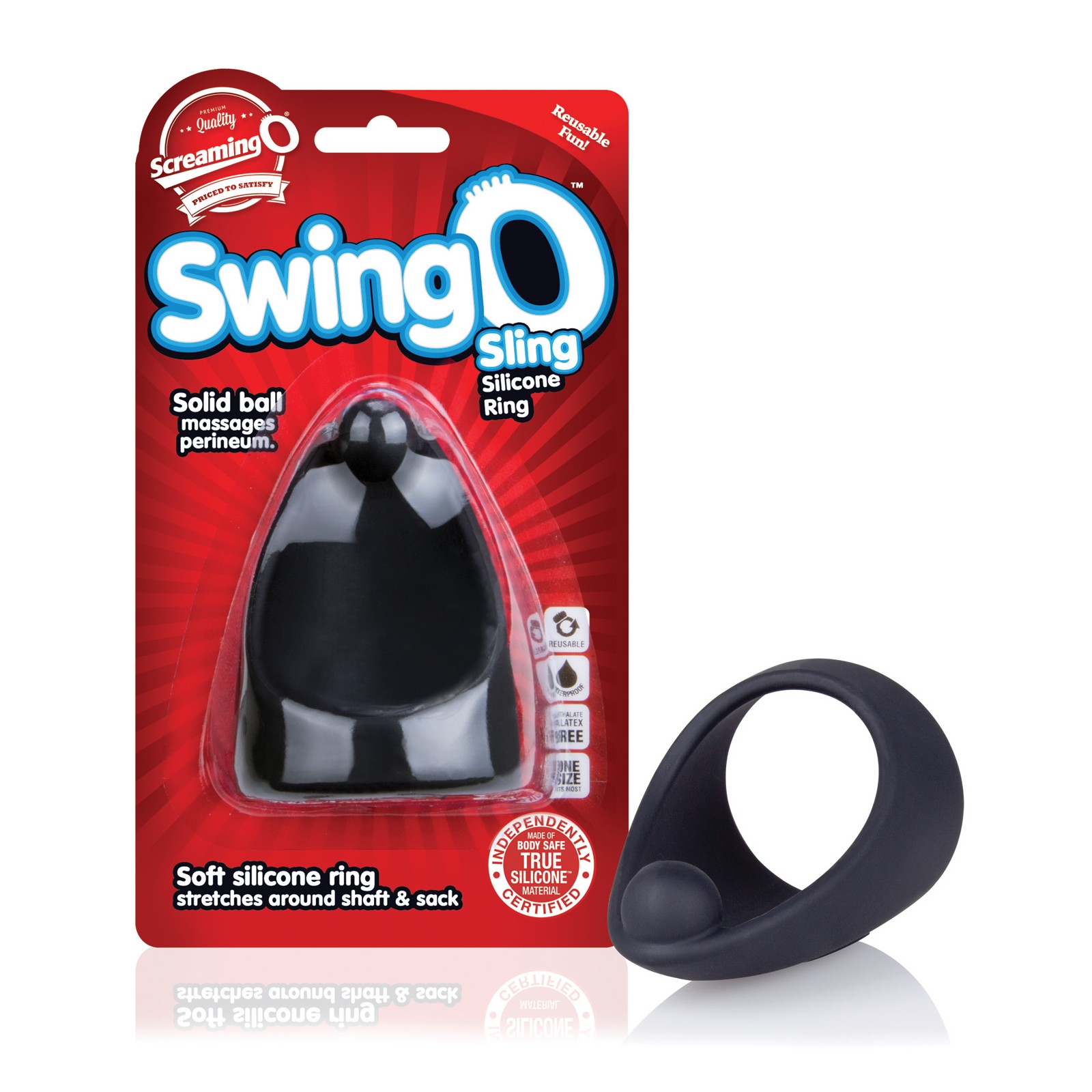 Screaming O SwingO Sling para Estimulación Intensa - Negro