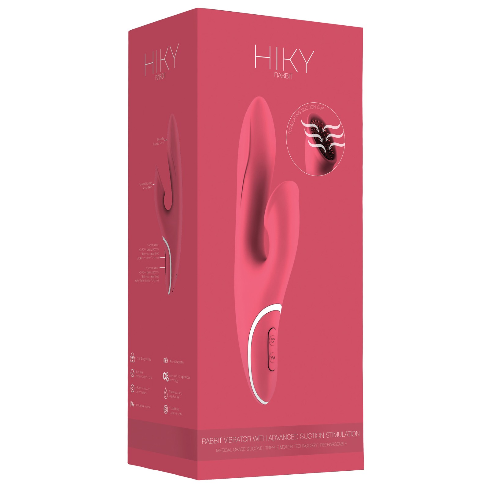 Shots Hiky 2 Rabbit Vibrator Pink