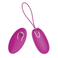 Pretty Love Joyce Vibrating Egg with Remote Control - Fuchsia