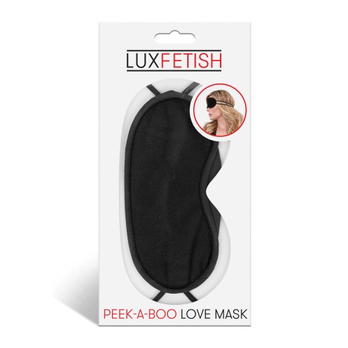 Máscara de Amor Peek-a-Boo de Lux Fetish Negra