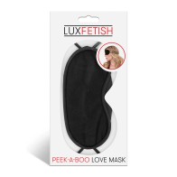 Máscara de Amor Peek-a-Boo de Lux Fetish Negra