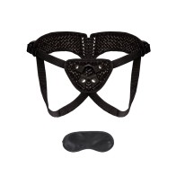 Lux Fetish Diamond Velvet Strap-on Corset - Luxury and Comfort