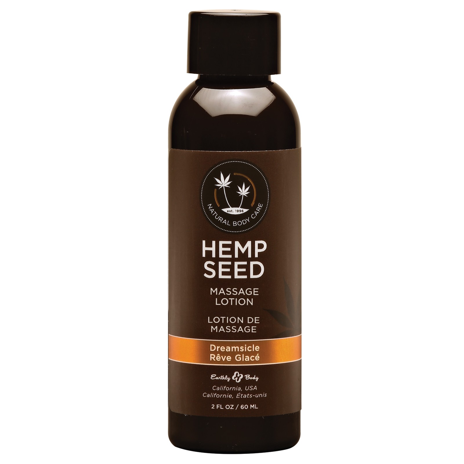 Earthly Body Dreamsicle Hemp Seed Massage Lotion for Relaxation