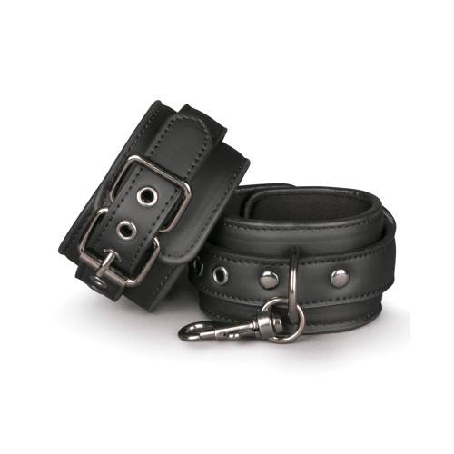 Easy Toys Faux Leather Handcuffs Black