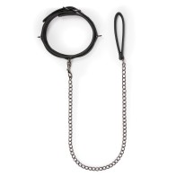 Easy Toys Fetish Collar with Leash Black