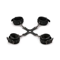 Easy Toys Hogtie con Manillas y Tobilleras Negro