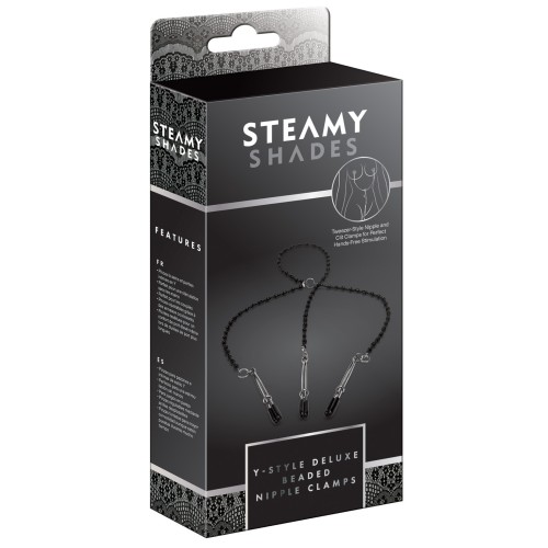 Steamy Shades Deluxe Beaded Nipple Clamps