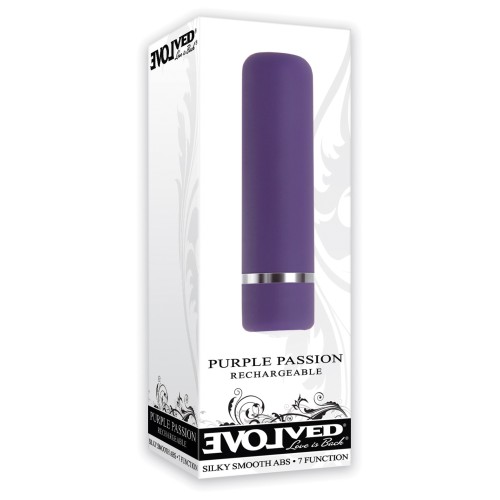 Evolved Purple Passion - Vibrador Bullet Recargable y A Prueba de Agua