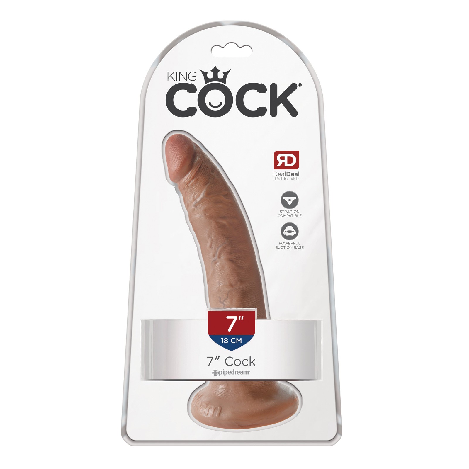 Dildo Realista King Cock con Ventosa - 7 Pulgadas