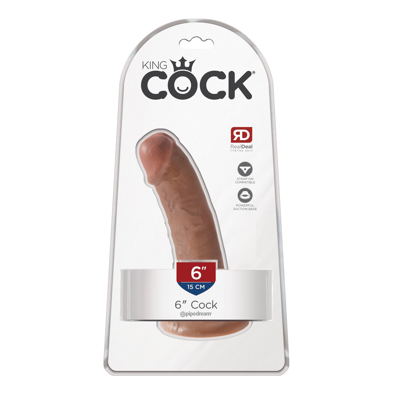 Dildo King Cock de 6 Pulgadas - Beige