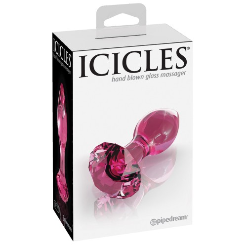 Icicles No. 79 Pink Glass Butt Plug