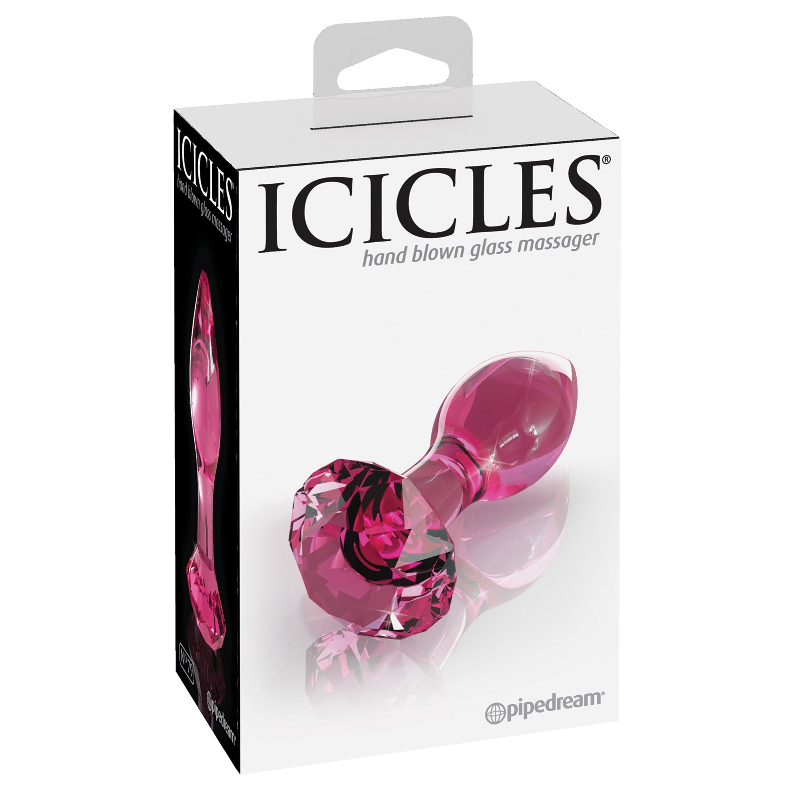 Icicles No. 79 Pink Glass Butt Plug