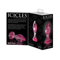 Icicles No. 79 Pink Glass Butt Plug