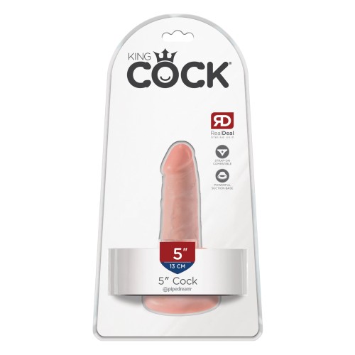 King Cock 5" Realistic Dildo for Ultimate Pleasure - Flesh