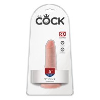 Dildo Realista King Cock de 5" para el Placer Supremo - Carne