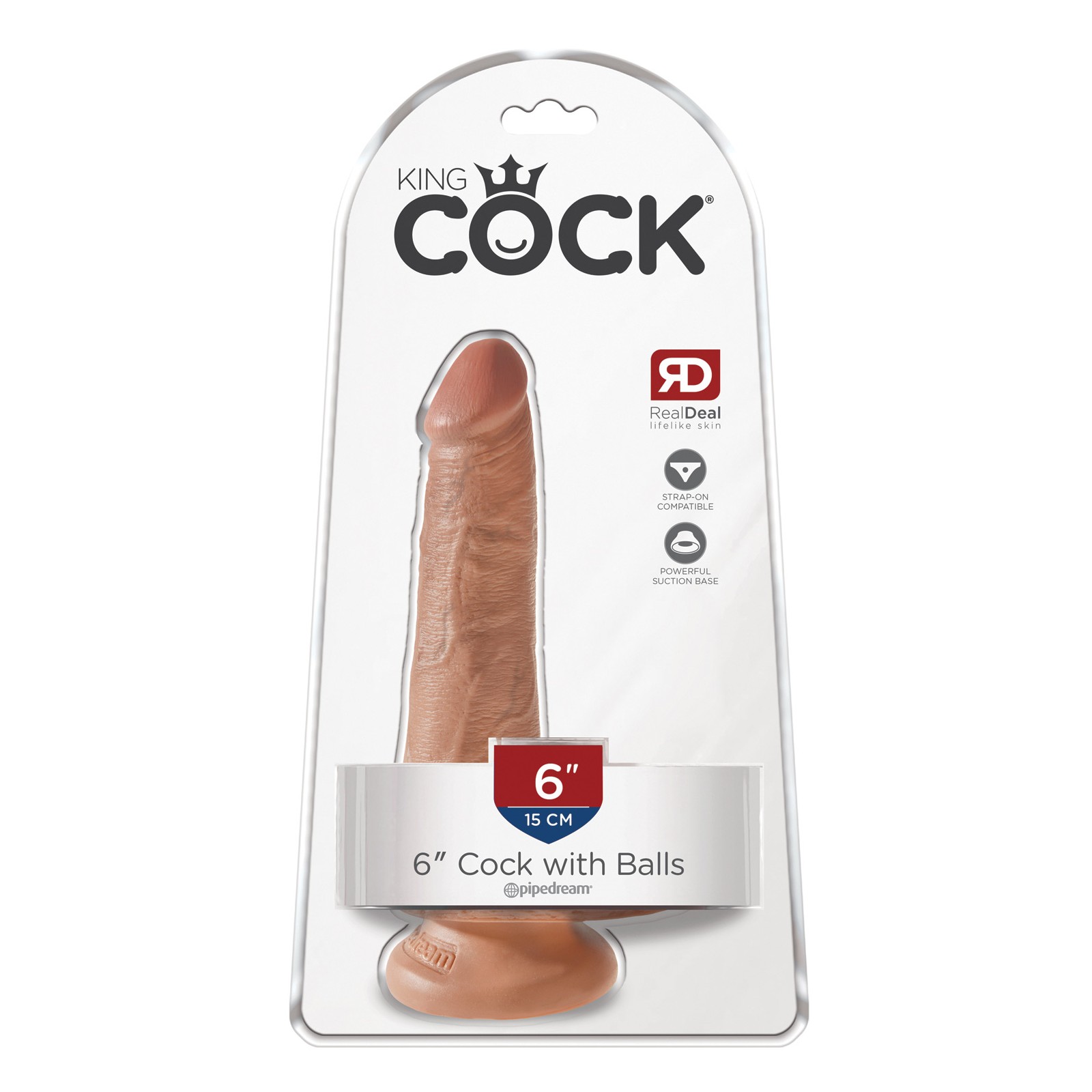 Experimenta el King Cock de 6" para un Placer Realista Máximo