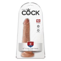 Experimenta el King Cock de 6" para un Placer Realista Máximo