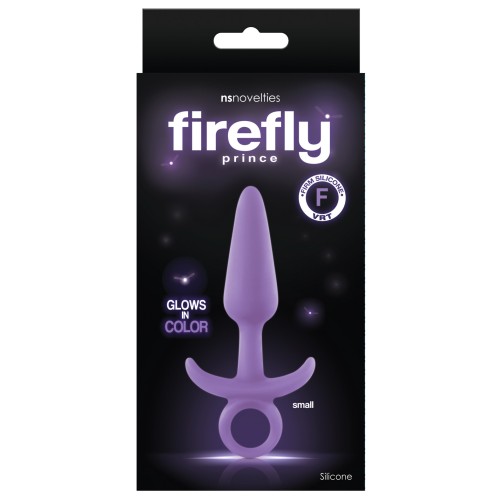 Firefly Prince Plug de Silicona que Brilla en la Oscuridad Púrpura