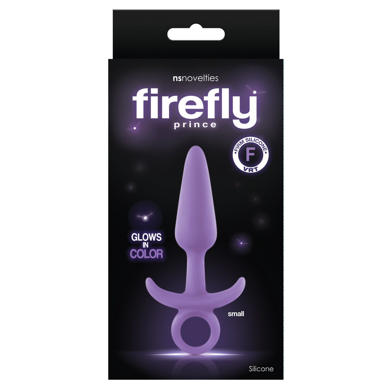 Firefly Prince Plug de Silicona que Brilla en la Oscuridad Púrpura