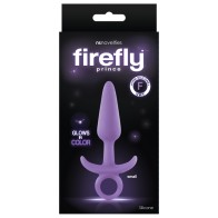 Firefly Prince Plug de Silicona que Brilla en la Oscuridad Púrpura