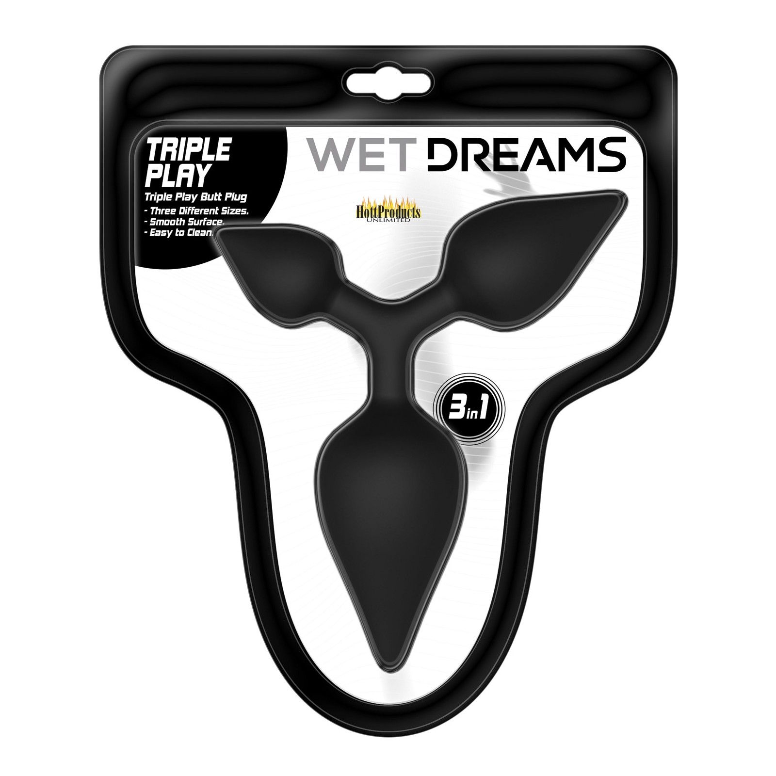 Plug Anal Wet Dreams Triple Play - Versátil y Cómodo