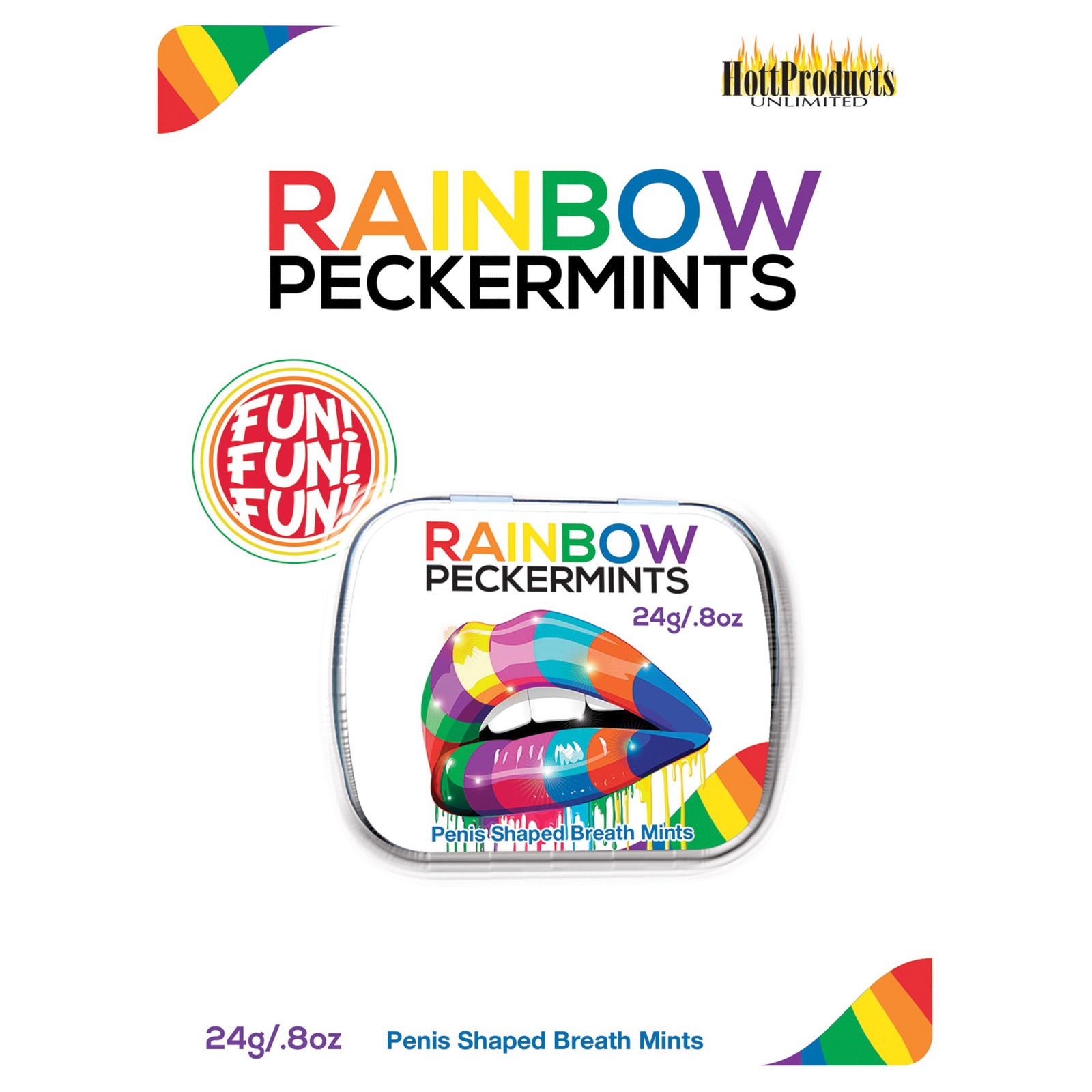 Rainbow Pecker Shape Candies for Parties