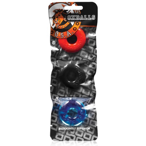 Oxballs Ringer Donut 1 - Paquete Multicolor de 3