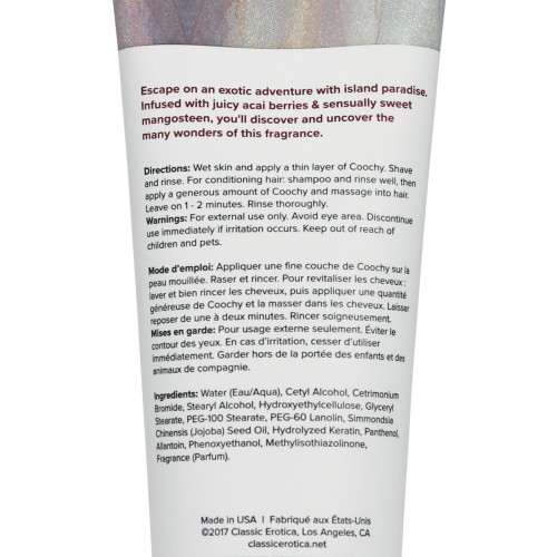 COOCHY Shave Cream Island Paradise 3.4 oz - Smooth Shave Experience