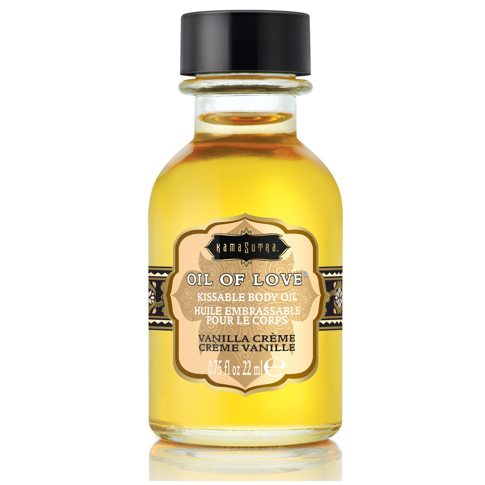 Kama Sutra Oil of Love Vanilla Creme 0.75 oz - Kissable Pleasure