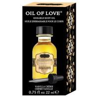 Kama Sutra Oil of Love Vanilla Creme 0.75 oz - Kissable Pleasure