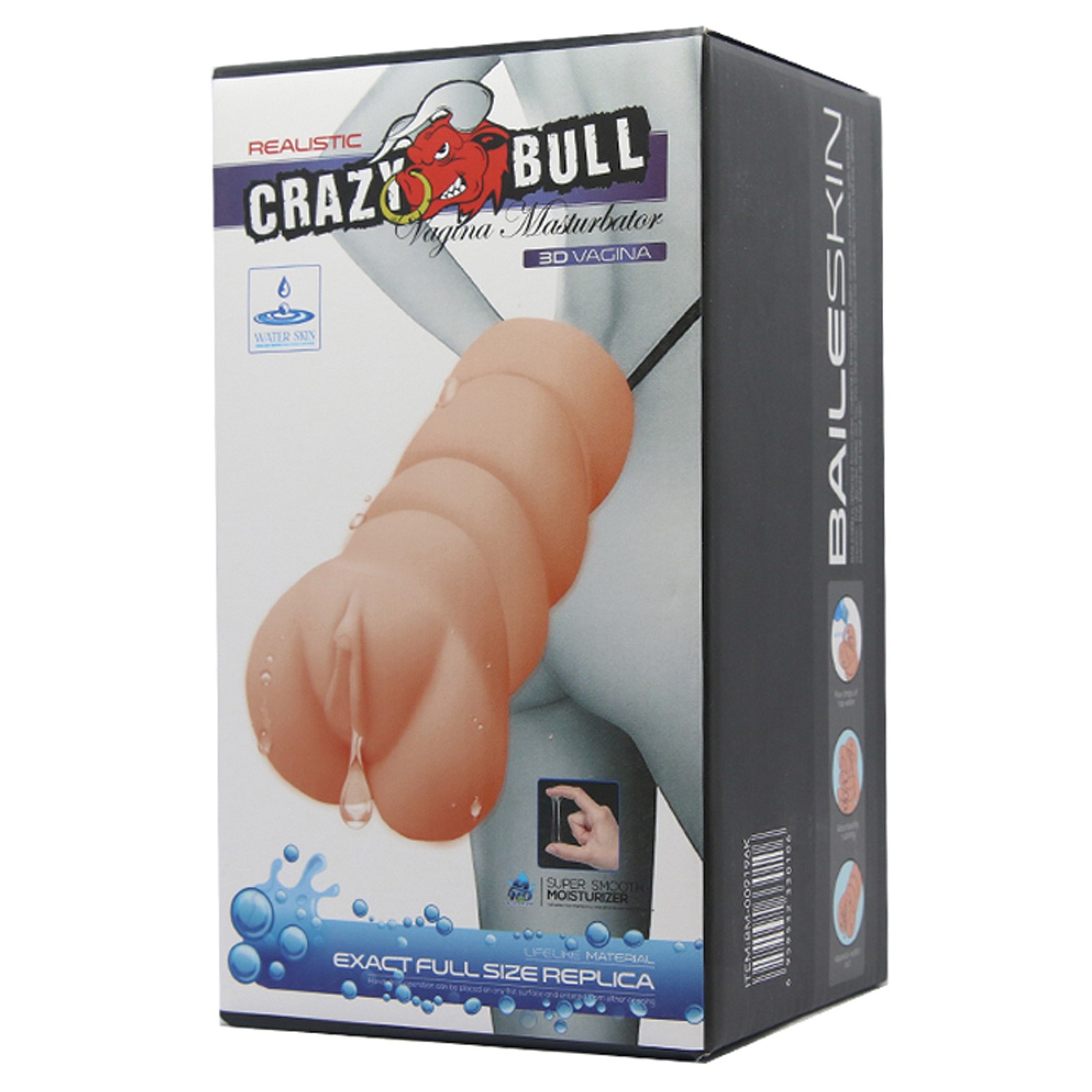 Crazy Bull No Lube Vagina Masturbator Sleeve Ivory