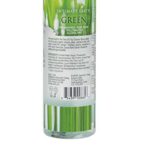 Limpiador de Juguetes Intimate Earth Spray Aceite de Árbol de Té Verde