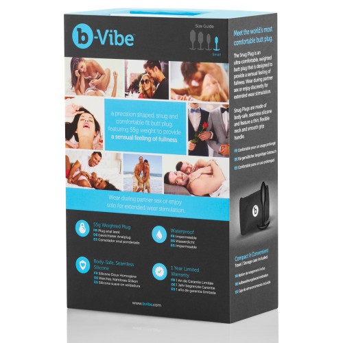 b-Vibe Weighted Snug Plug 1 for Enhanced Sensations