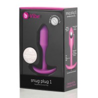 b-Vibe Snug Plug 1 con Peso Fucsia