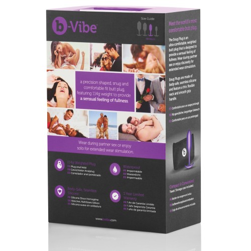 b-Vibe Weighted Snug Plug 2 Purple