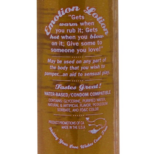 Emotion Lotion Butterscotch Edible Massage Oil