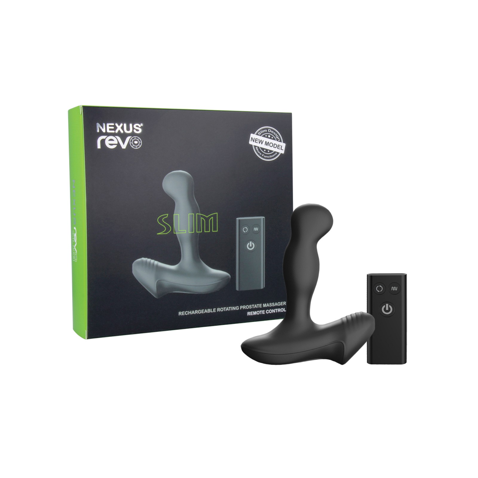 Masajeador Prostatico Rotatorio Nexus Revo Slim - Negro