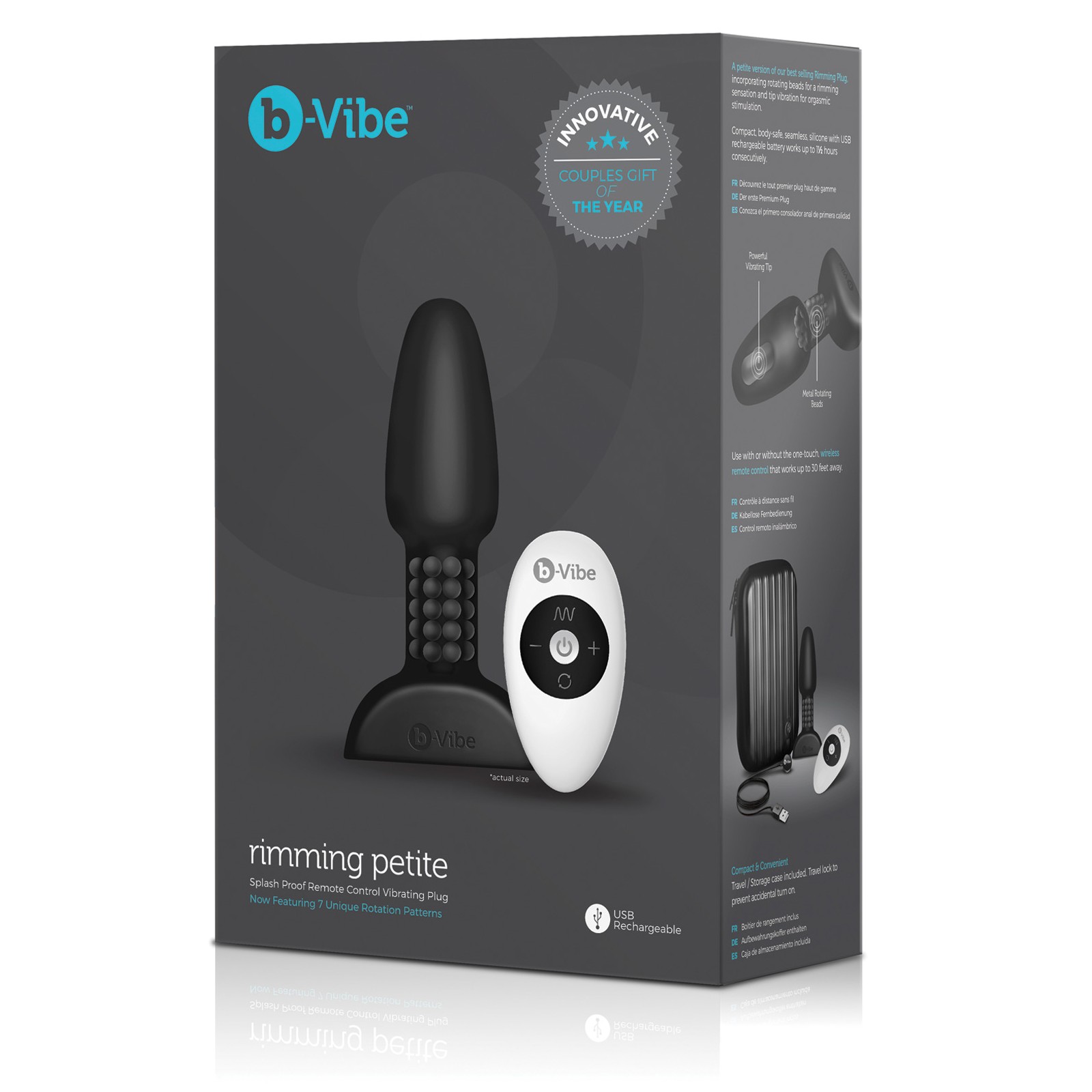 b-Vibe Petite Rimming Plug - Black