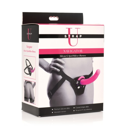 Strap U Navigator G-Spot Dildo with Harness