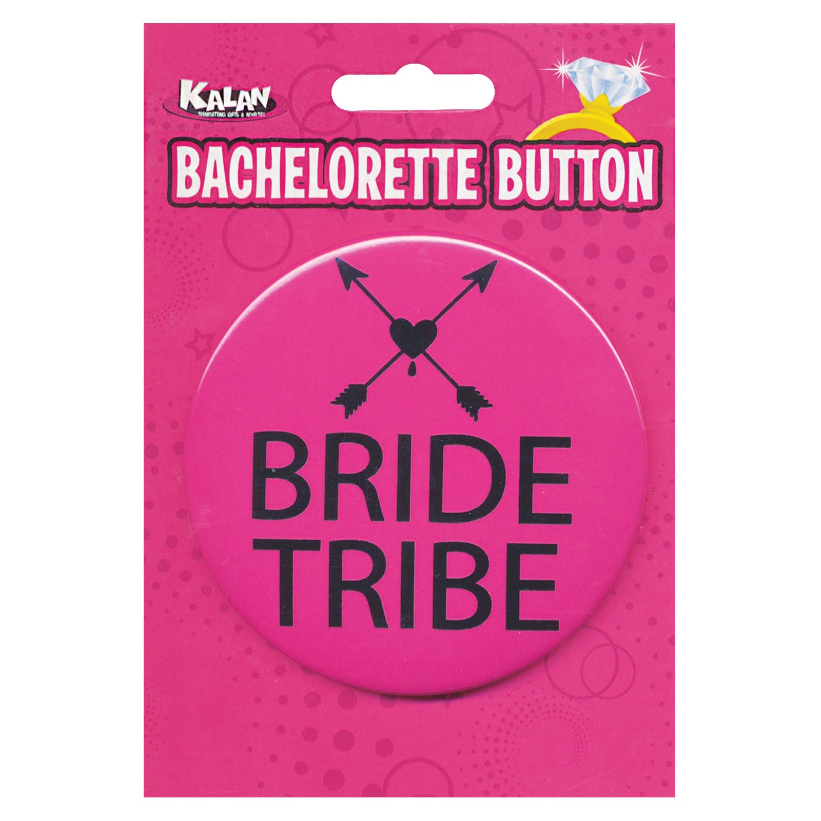 Bachelorette Button Bride Tribe Pink/Black