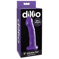 Dillio 6" Please Her in Purple