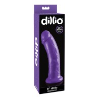 Dillio 8" Dildo de Succión Púrpura