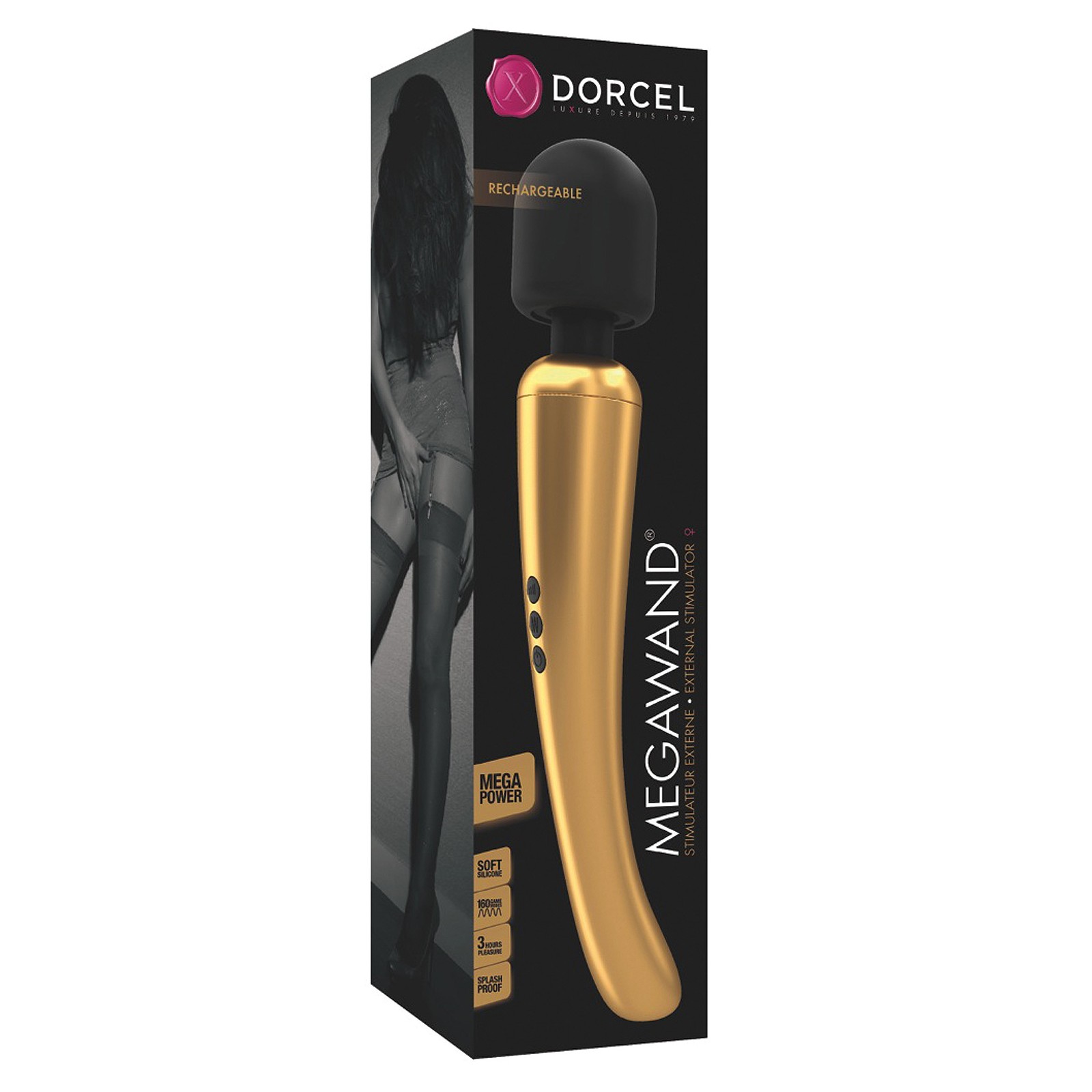 Dorcel Megawand Estimulador Recargable Edición Oro