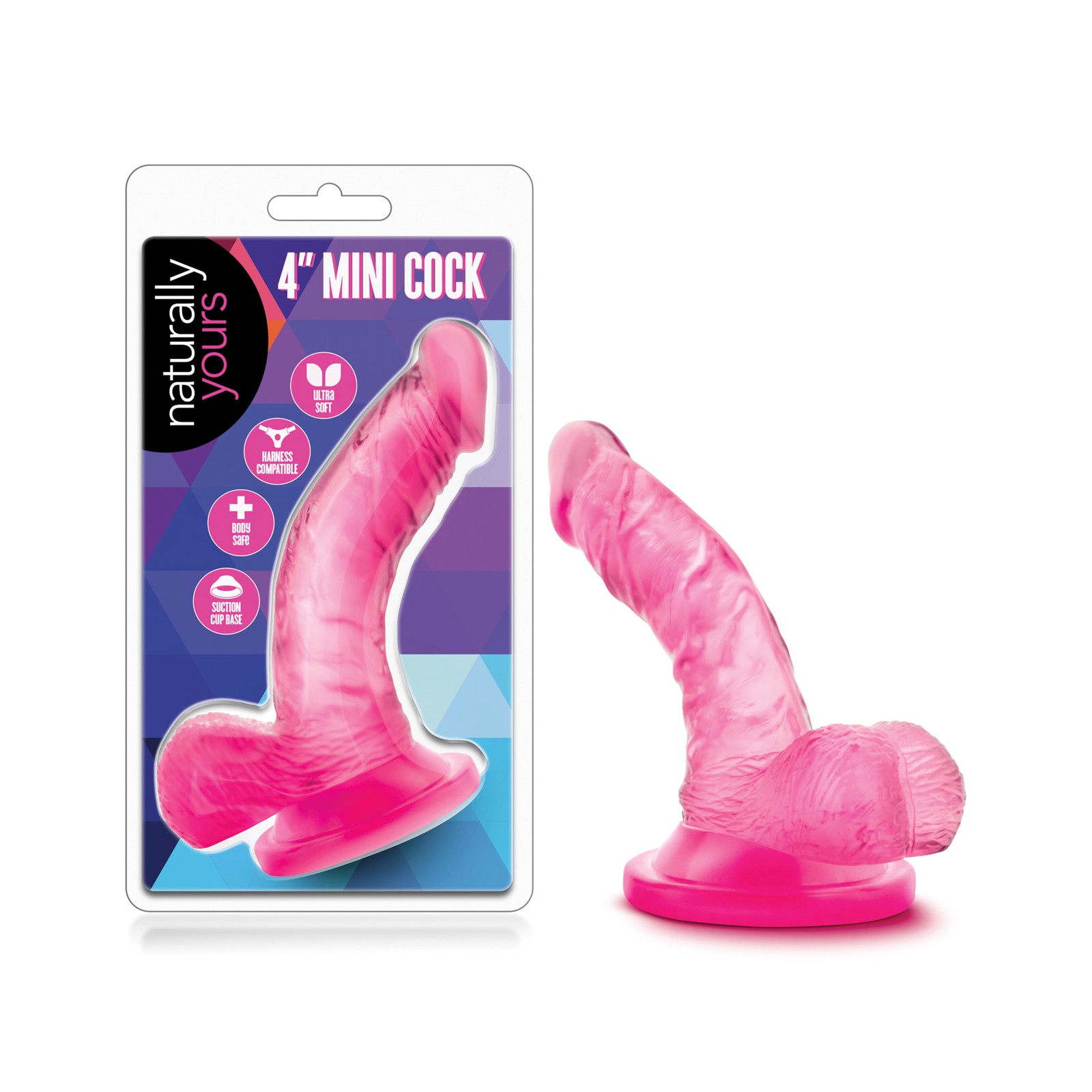 Blush Mini Pene Naturamente Tuyo 4" Rosa