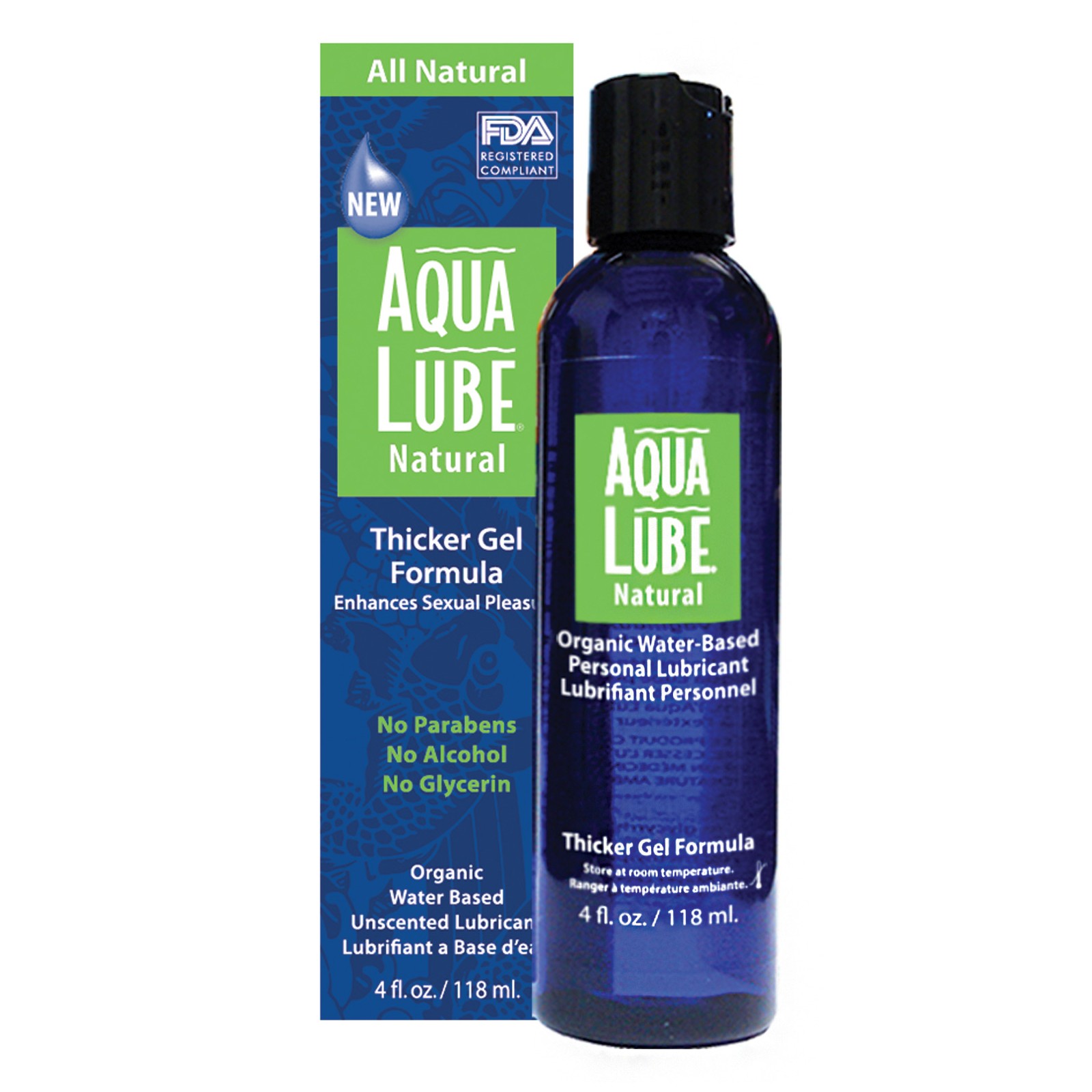 Aqua Lube Natural 4 oz - Lubricante Orgánico a Base de Agua