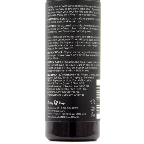 Limpiador de Juguetes de Semilla de Cáñamo Earthly Body - 4 oz - Seguro y Efectivo