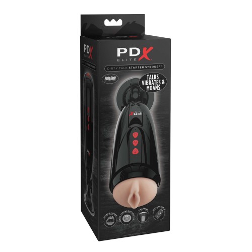 All-In-One Dirty Talk Starter Stroker