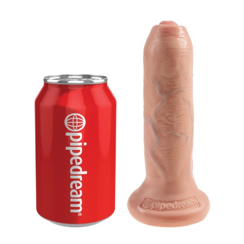 Dildo Sin Circuncisión King Cock 6 Pulgadas Carne