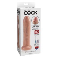 Dildo King Cock 7" Sin Circuncisión - Flesh